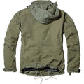 Olive - Back - Build Your Brand Mens M65 Giant Jacket