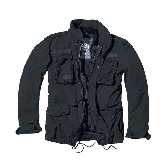 Black - Front - Build Your Brand Mens M65 Giant Jacket