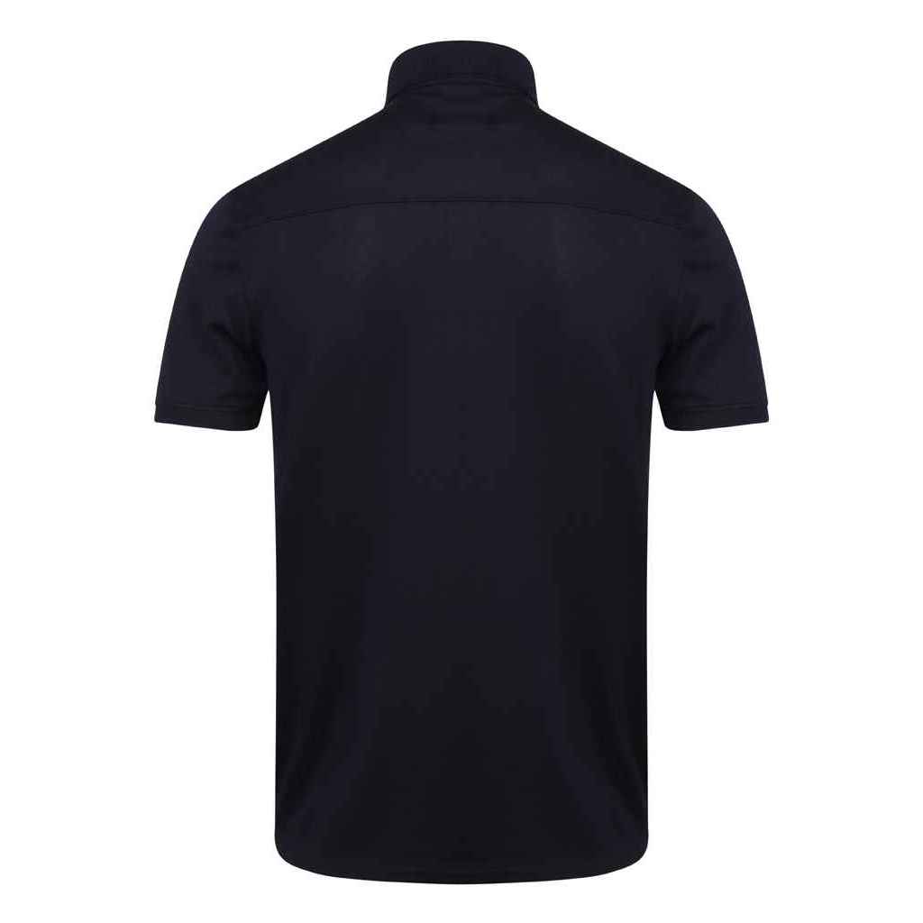 Oxford Navy - Back - Henbury Mens Stretch Polo Shirt
