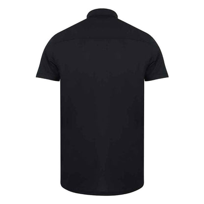 Navy - Back - Henbury Mens Stretch Polo Shirt