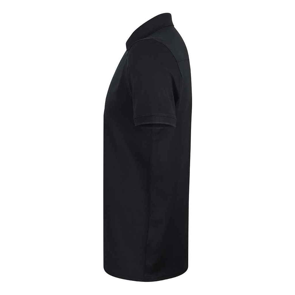 Navy - Side - Henbury Mens Stretch Polo Shirt