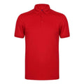 Red - Front - Henbury Mens Stretch Polo Shirt