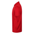 Red - Side - Henbury Mens Stretch Polo Shirt