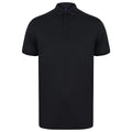 Navy - Front - Henbury Mens Stretch Polo Shirt