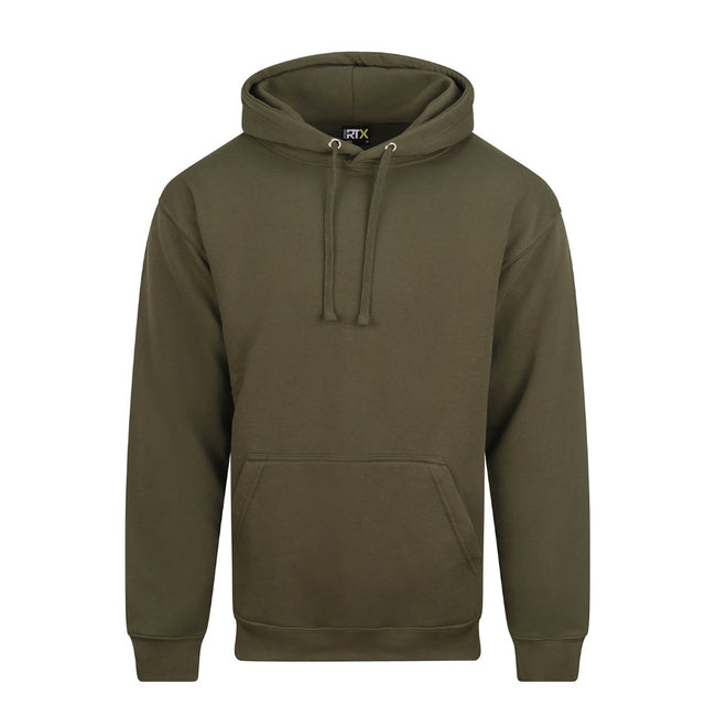 Khaki Green - Front - PRORTX Mens Hoodie