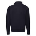 Deep Navy - Back - Fruit of the Loom Mens Classic 80-20 Zip Neck Sweatshirt