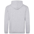 Heather Grey - Back - Awdis Mens Just Hoods Heather Organic Hoodie