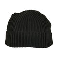 Black - Front - Build Your Brand Womens-Ladies Fisherman Beanie