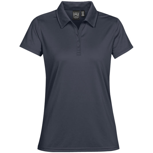 Navy - Front - Stormtech Womens-Ladies Eclipse Pique Polo Shirt
