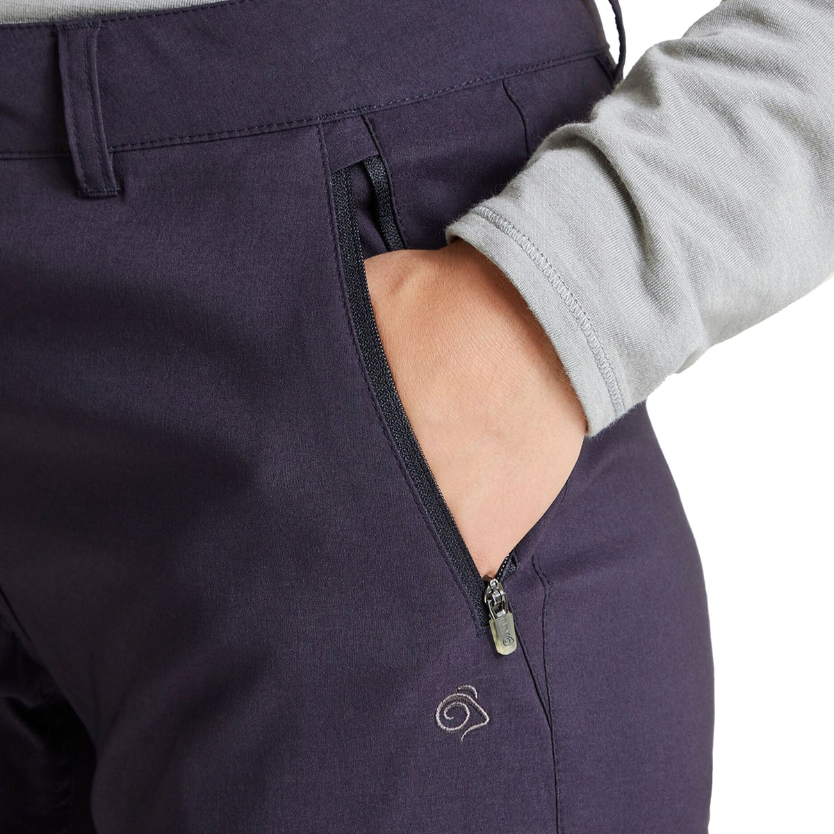 Dark Navy - Lifestyle - Craghoppers Womens-Ladies Kiwi Pro Stretch Trousers