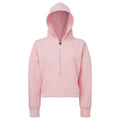 Light Pink - Front - TriDri Womens-Ladies Half Zip Hoodie