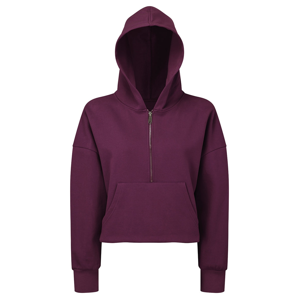 White - Lifestyle - TriDri Womens-Ladies Half Zip Hoodie