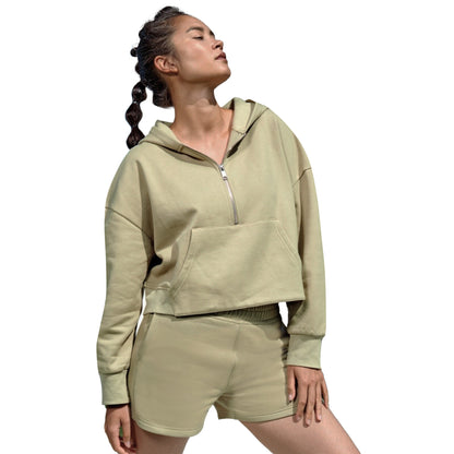 Sage Green - Side - TriDri Womens-Ladies Shorts
