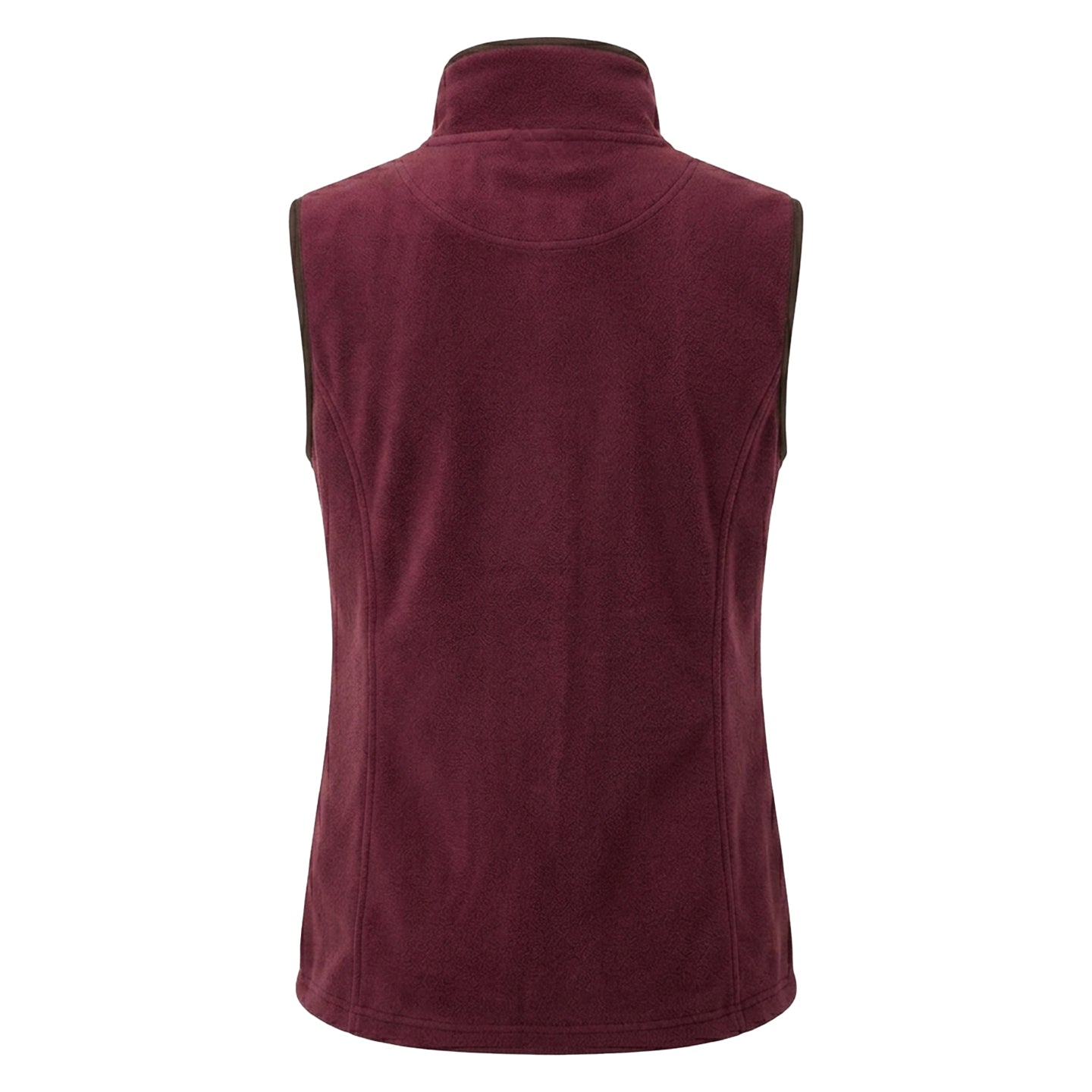 Burgundy-Brown - Back - Premier Womens-Ladies Artisan Fleece Gilet