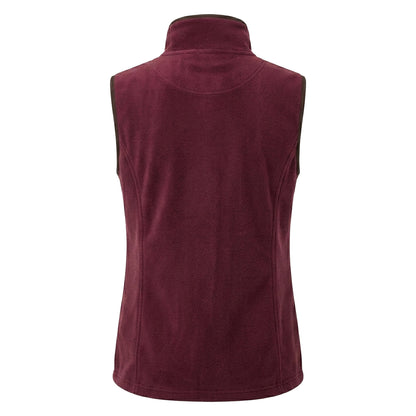 Burgundy-Brown - Back - Premier Womens-Ladies Artisan Fleece Gilet