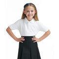 White - Back - Awdis Childrens-Kids Academy Polo Shirt