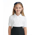 White - Side - Awdis Childrens-Kids Academy Polo Shirt