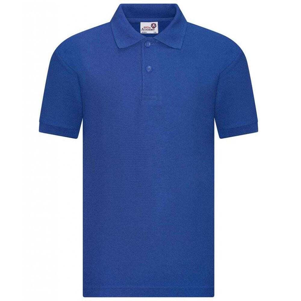 Royal Blue - Front - Awdis Childrens-Kids Academy Polo Shirt
