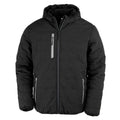 Black-Grey - Front - Result Genuine Recycled Mens Compass Padded Jacket