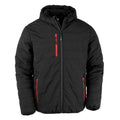Black-Red - Front - Result Genuine Recycled Mens Compass Padded Jacket
