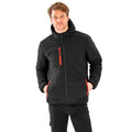 Black-Red - Back - Result Genuine Recycled Mens Compass Padded Jacket
