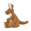 Brown-White - Back - Mumbles Zippie Kangaroo Plush Toy