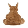 Brown-White - Side - Mumbles Zippie Kangaroo Plush Toy
