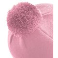 Dusty Pink - Side - Beechfield Childrens-Kids Original Pom Pom Beanie