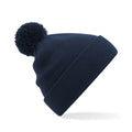 French Navy - Front - Beechfield Childrens-Kids Original Pom Pom Beanie