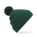 Bottle Green - Front - Beechfield Childrens-Kids Original Pom Pom Beanie