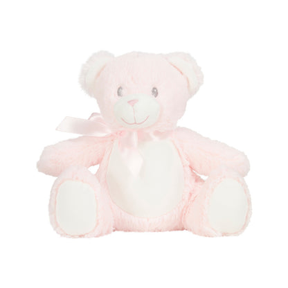 Pink - Front - Mumbles Printme Mini Teddy Bear