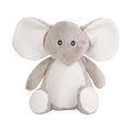 Grey - Front - Mumbles Printme Elephant Plush Toy