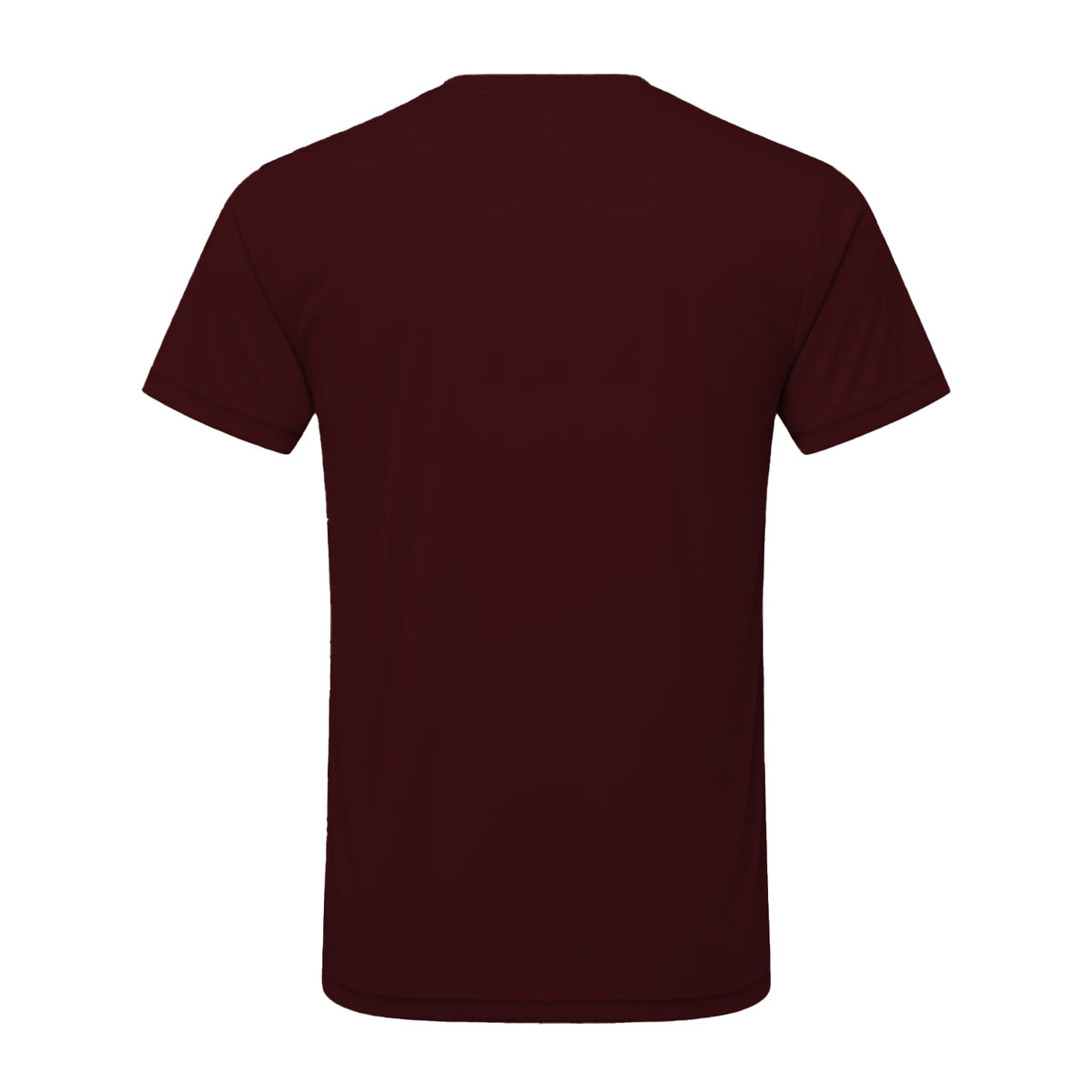 Burgundy-Black Melange - Back - TriDri Mens Performance T-Shirt