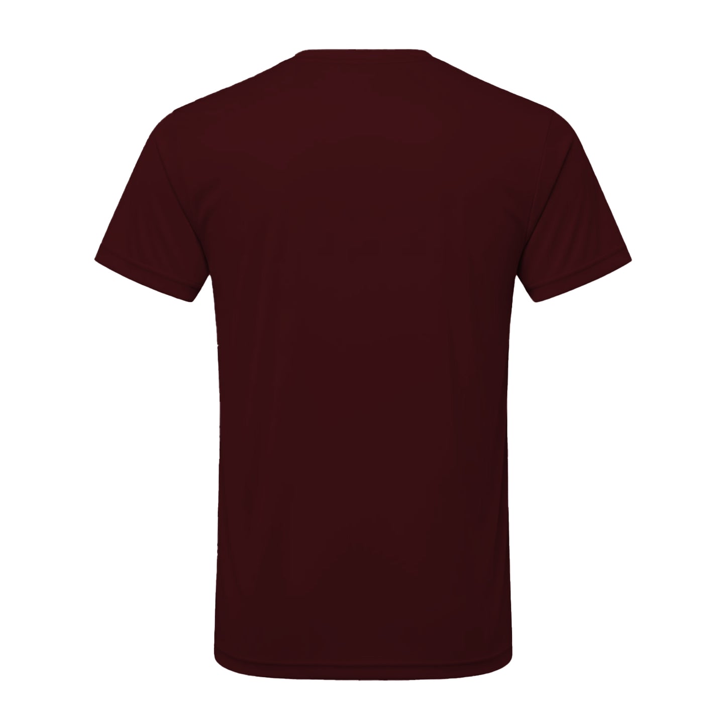 Burgundy-Black Melange - Back - TriDri Mens Performance T-Shirt