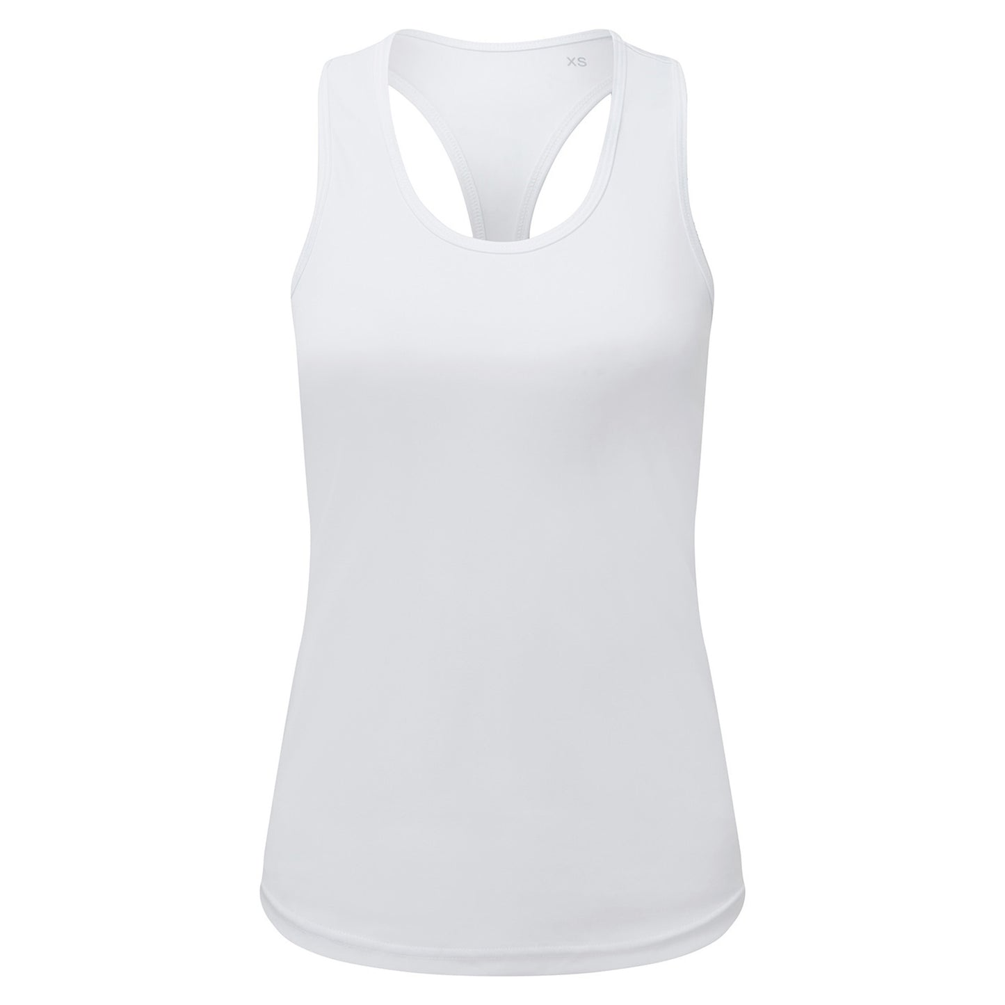 White - Front - TriDri Womens-Ladies Performance Recycled Vest