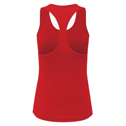 Fire Red - Back - TriDri Womens-Ladies Performance Recycled Vest