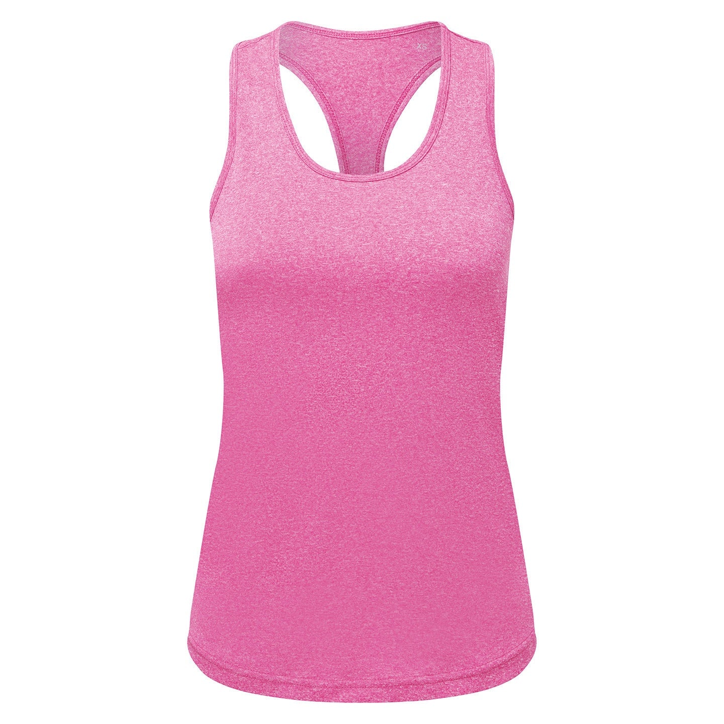 Pink Melange - Front - TriDri Womens-Ladies Melange Recycled Vest