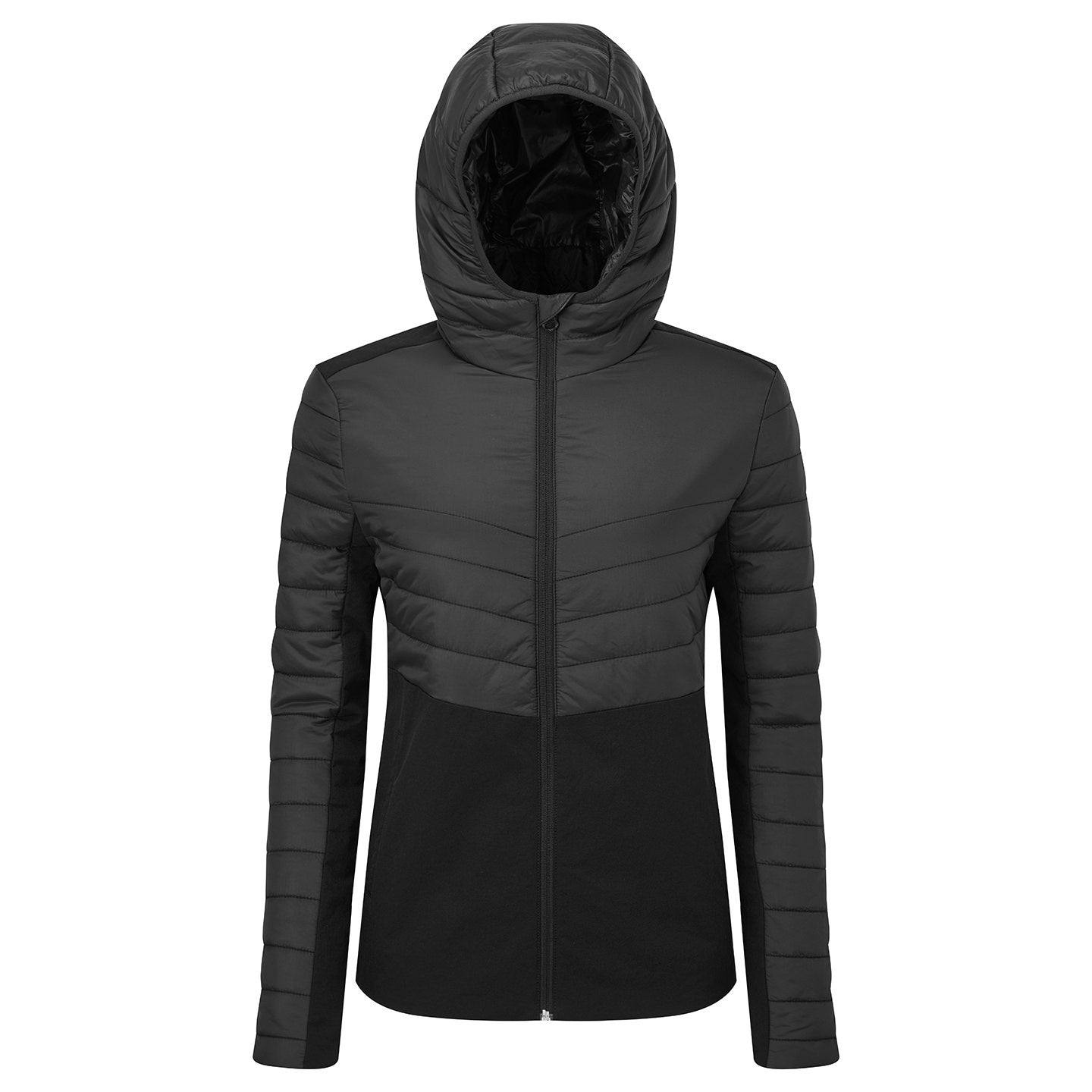 Black - Front - TriDri Womens-Ladies Insulated Soft Shell Jacket