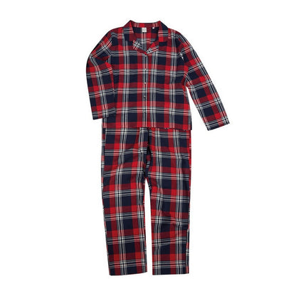 Red-Navy Check - Front - SF Womens-Ladies Tartan Pyjama Set