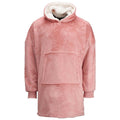 Pink - Front - Ribbon Unisex Adult Reversible Oversized Hoodie