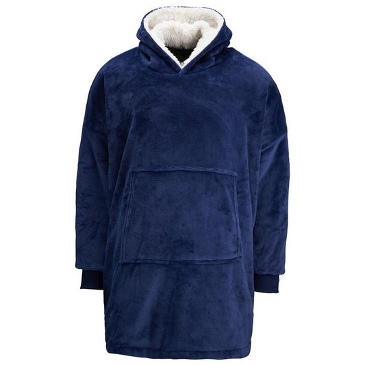 Blue - Front - Ribbon Unisex Adult Reversible Oversized Hoodie