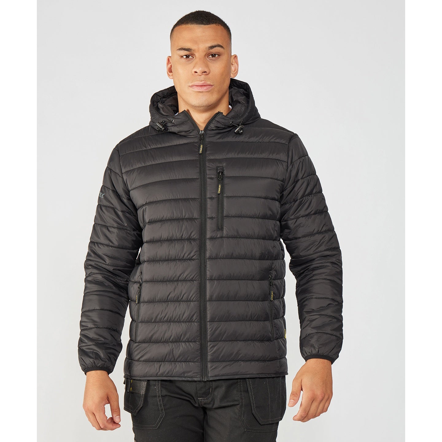 Black - Back - Stanley Mens Westby Padded Jacket