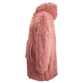 Pink - Lifestyle - Ribbon Unisex Adult Sherpa Reversible Oversized Hoodie
