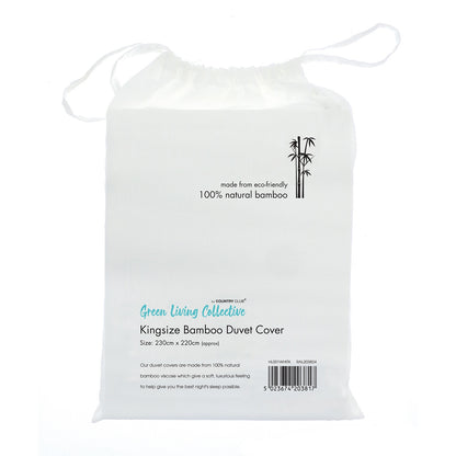 White - Back - Home & Living Bamboo Duvet Cover