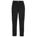 Black - Front - Craghoppers Womens-Ladies Expert Kiwi Convertible Work Trousers