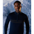 Nightfall Navy-Ebony Grey - Back - Dare 2B Mens Knitted Quarter Zip Sweatshirt
