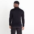 Black-Amber Glow - Lifestyle - Dare 2B Mens Knitted Quarter Zip Sweatshirt