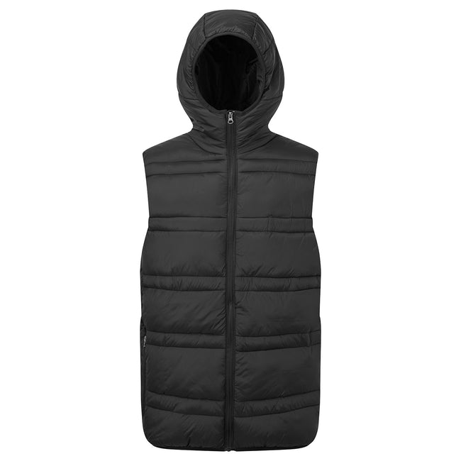 Black - Front - 2786 Mens Latitude Hooded Body Warmer