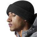 Black - Back - Beechfield Unisex Adult Elements Wind Resistant Beanie