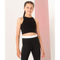 Black - Back - SF Minni Girls Crop Top